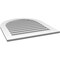 Ekena Millwork Round Top Surface Mount PVC Gable Vent: Functional, w/ 3-1/2"W x 1"P Standard Frame, 30"W x 34"H GVPRT30X3401SF - alternate 2
